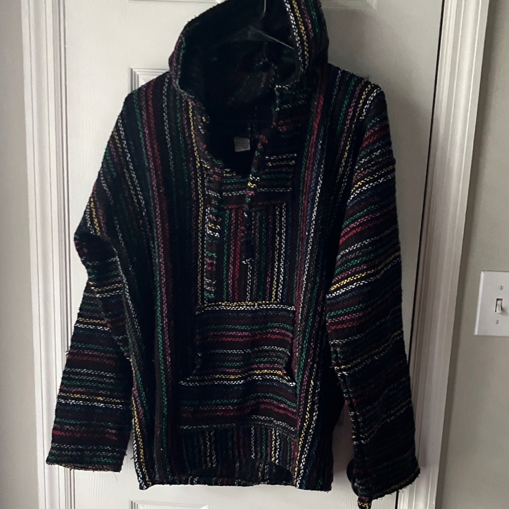 Multicolor Striped Women's Hoodie